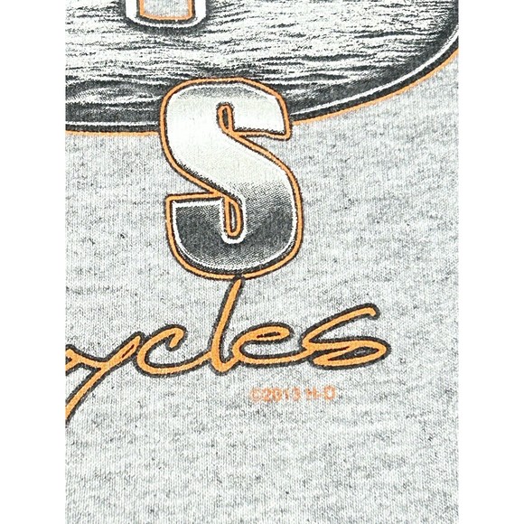 Harley Davidson 110 Year Anniversary Gray Double-sided Graphic T-Shirt Size 2XL - Picture 3 of 10